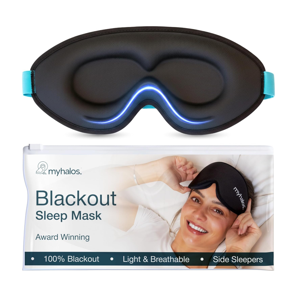 MyHalos® 100% Blackout Sleep Masks for Women & Men