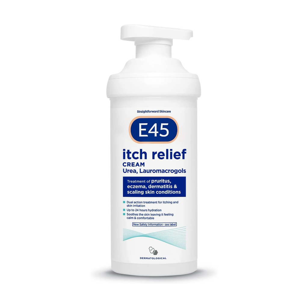 E45 Itch Relief Cream for Eczema, Dry Skin & Dermatitis | 500g