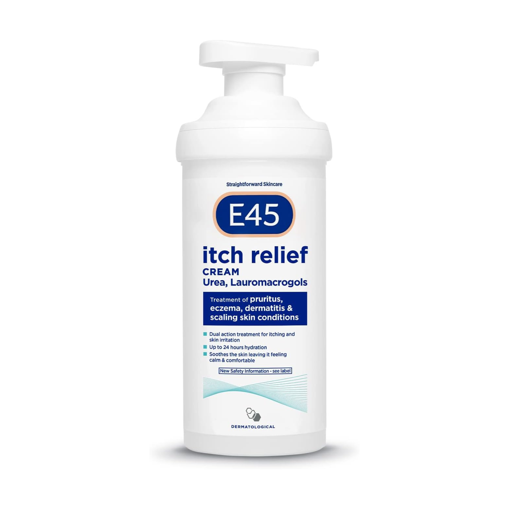 E45 Itch Relief Cream for Eczema, Dry Skin & Dermatitis | 500g