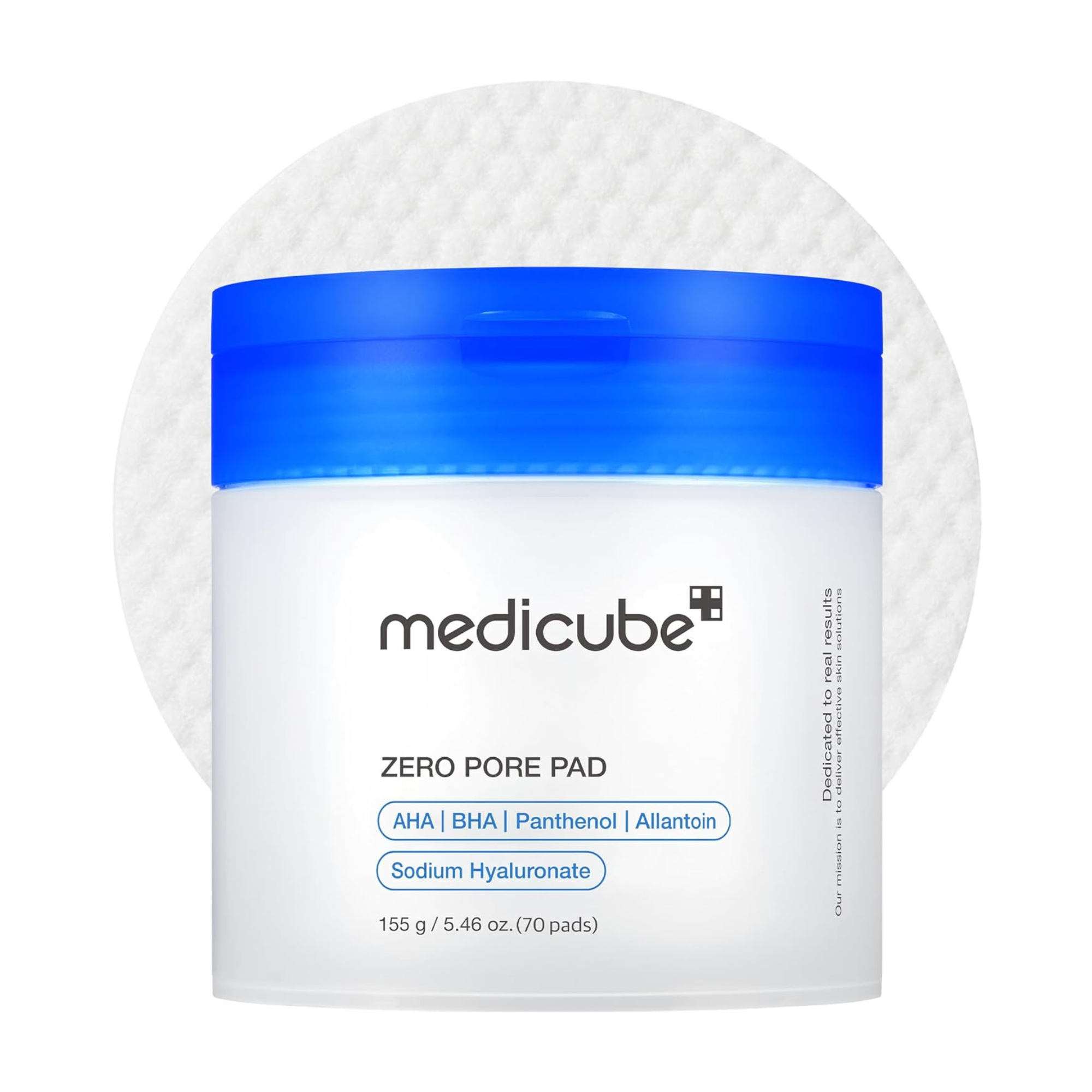 medicube Zero Pore Pads 2.0, Dual-Textured Facial Toner Pads for Exfoliation and Pore Care | 70 units