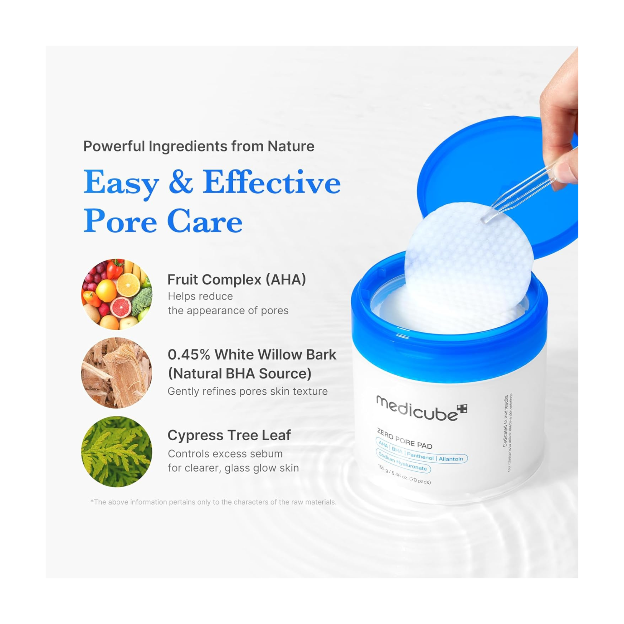 medicube Zero Pore Pads 2.0, Dual-Textured Facial Toner Pads for Exfoliation and Pore Care | 70 units