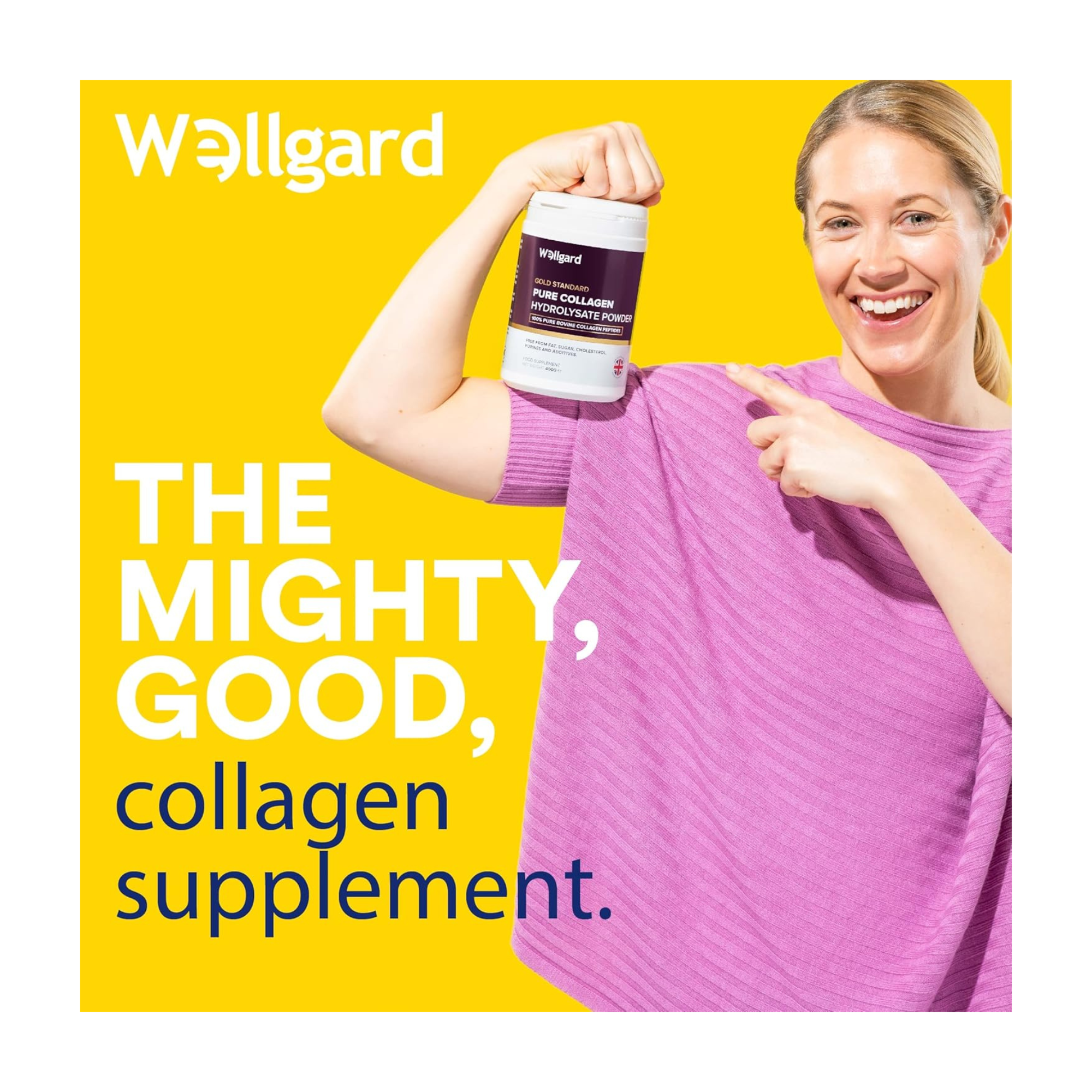 Collagen Powder, Gold Standard Bovine Collagen Peptides Powder by Wellgard
