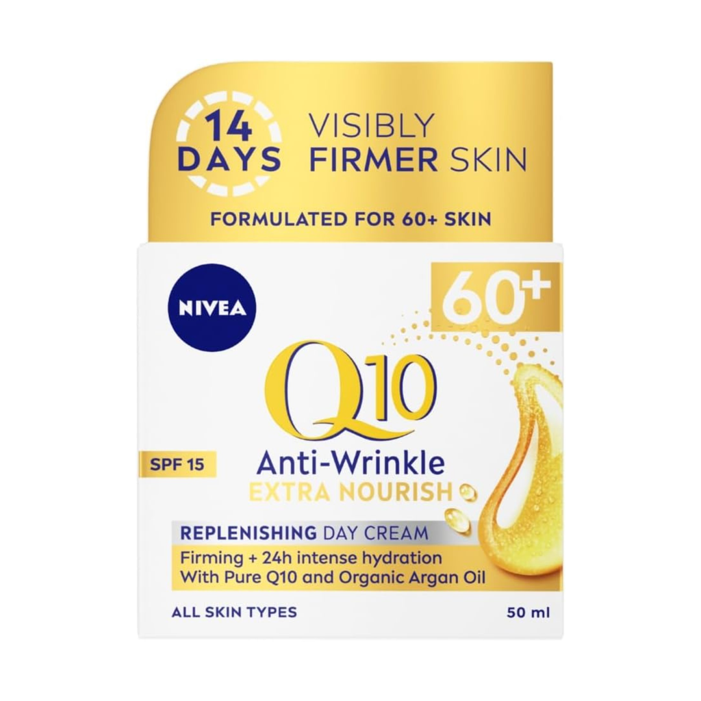 NIVEA Q10 Anti-Wrinkle 60+ Extra Nourishing Day Cream SPF15 | 50ml