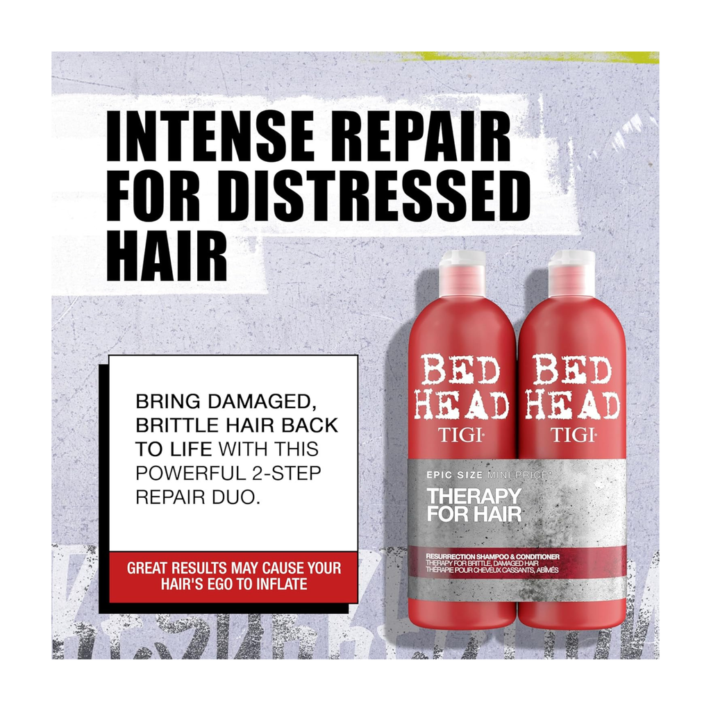 Bed Head by TIGI Resurrection Shampoo & Conditioner Set | 2x 750ml