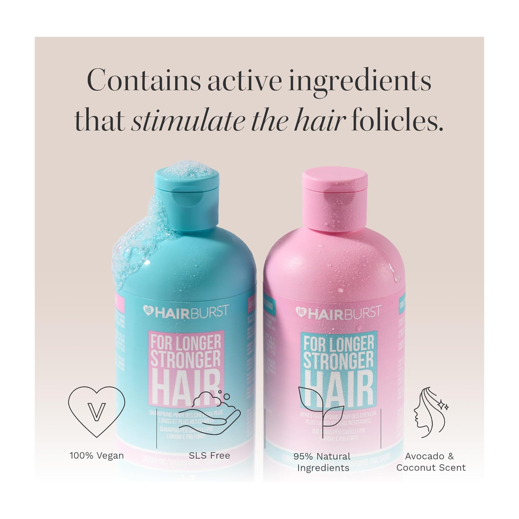 HAIR BURST Shampoo and Conditioner Set — SLS Free Hair Growth and Thickening Treatment for Women