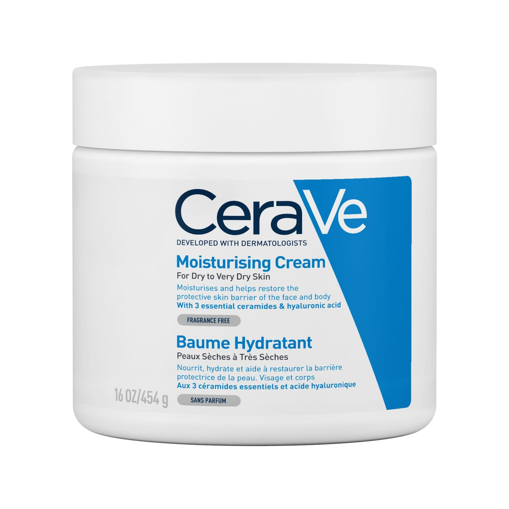 CeraVe Moisturising Cream for Face & Body for Dry to Very Dry Skin | 454g