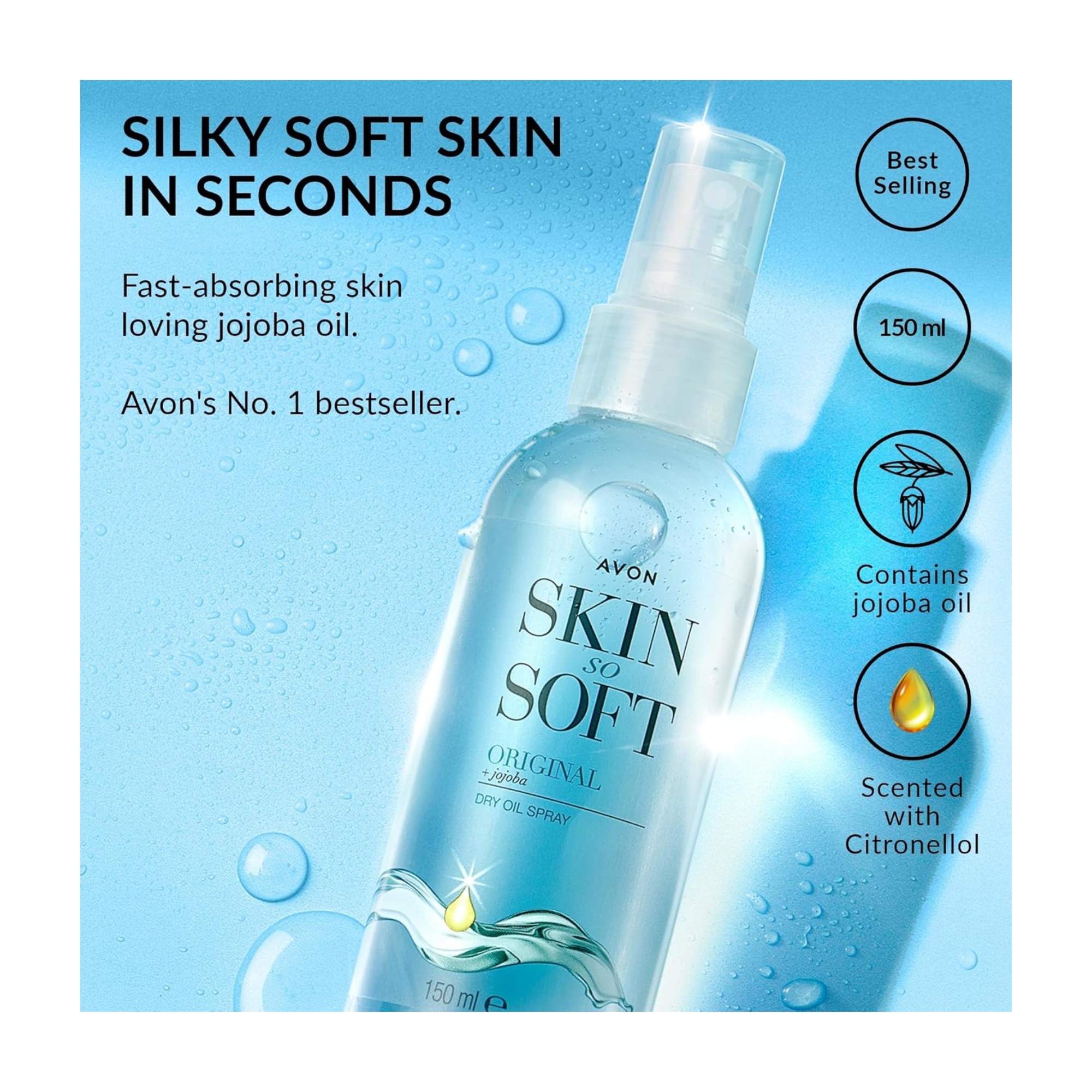 Avon Skin So Soft Dry Oil Spray | 150ml