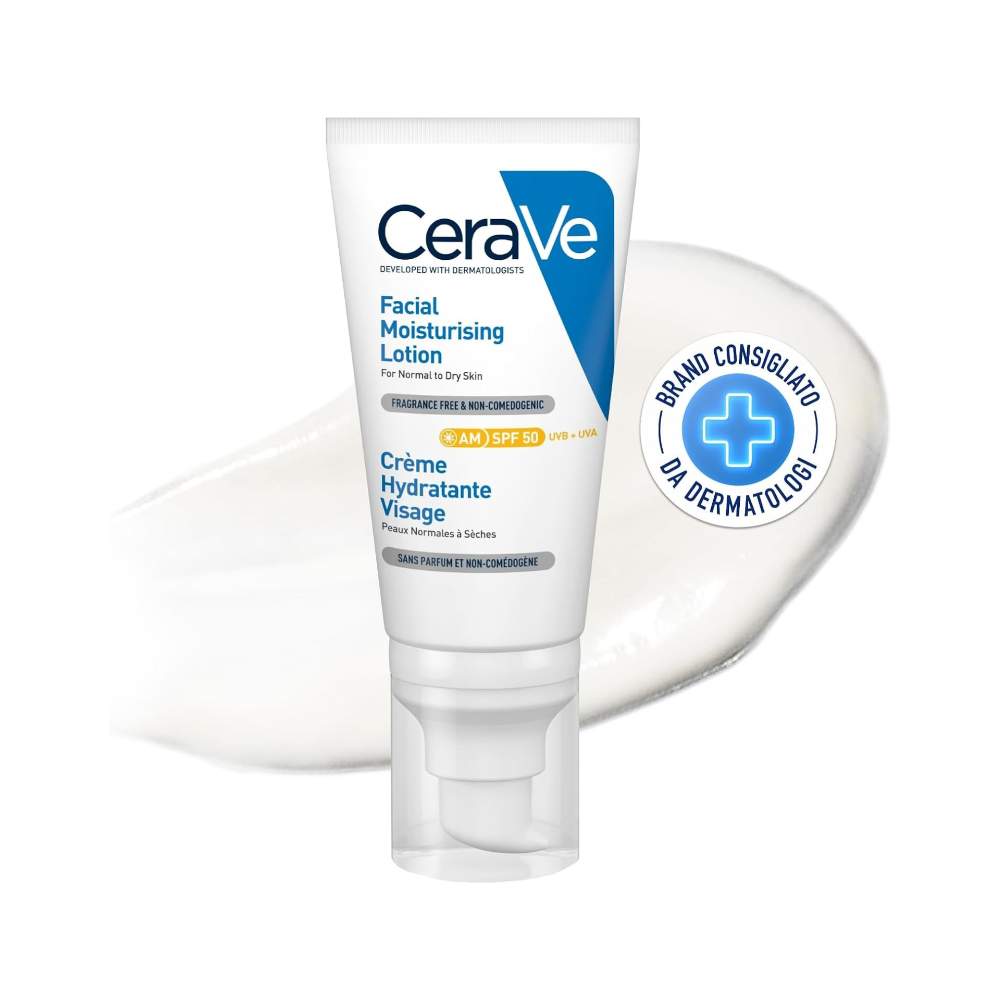CeraVe AM Facial Moisturising Lotion SPF50 With 3 Essential Ceramides | 52ml